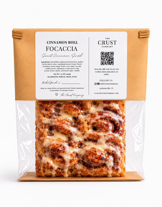 Cinnamon Roll Sourdough Focaccia